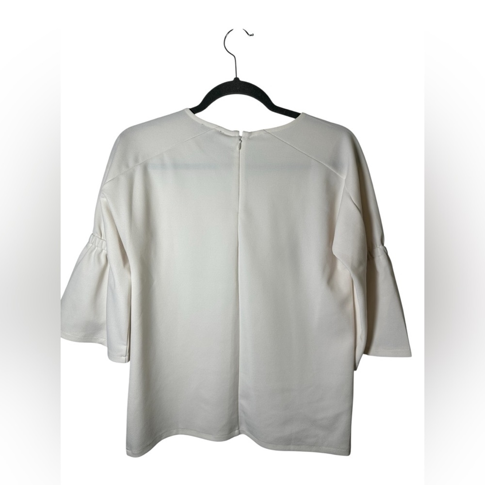 Ann Taylor Petite Women’s White 3/4 Sleeve Blouse XSP - Picture 6 of 7